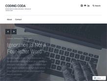Tablet Screenshot of codingcoda.com